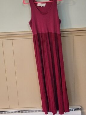 Barbara Lesser, from her Wearable Integrity" Sleeveless Maxi Dress in Berry Sz 2